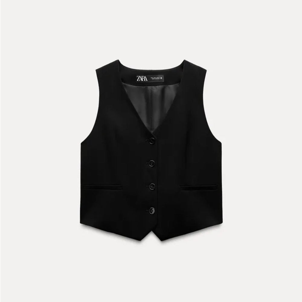 Zara Classic Black Vest